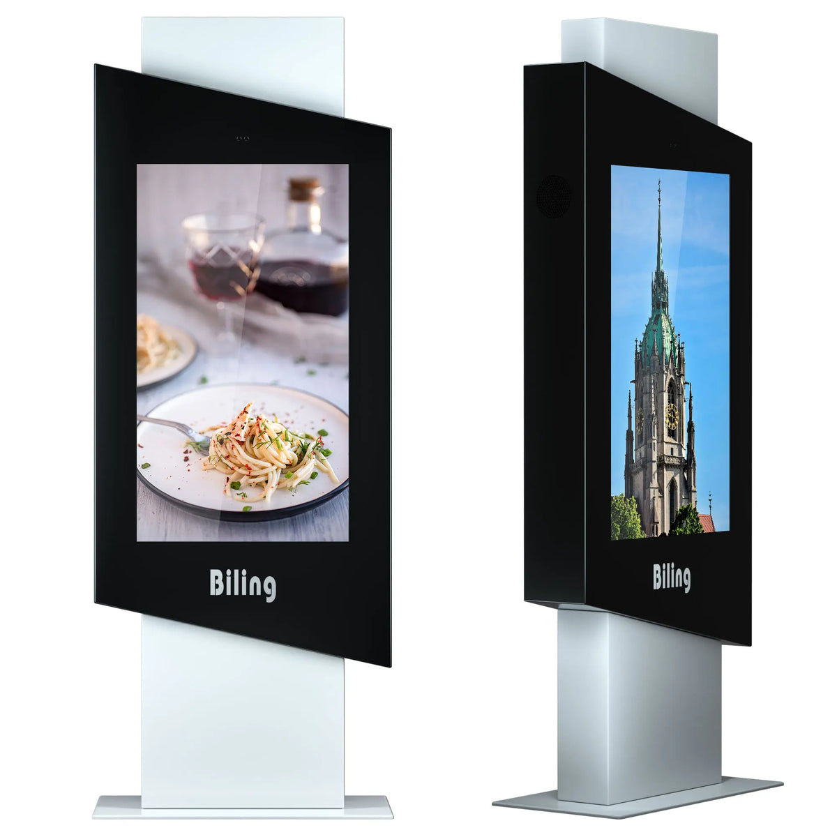 Hooded Pedestal Outdoor Digital Signage Kiosk — Enclosure & product views reference 10