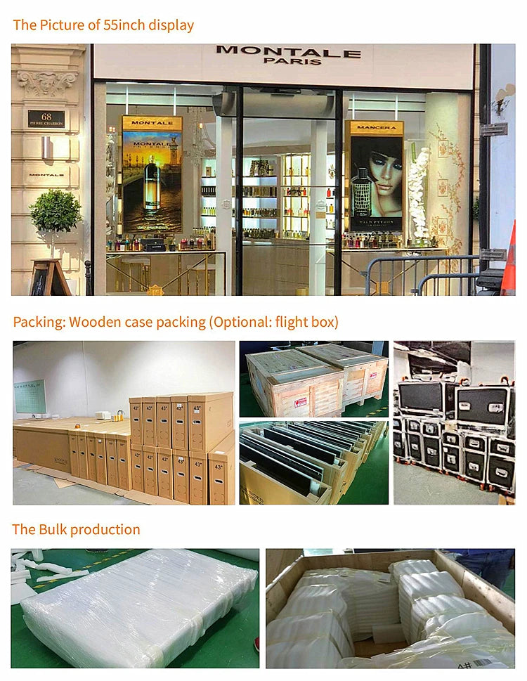 Open-Frame Portrait Digital Signage Stand — Packaging & logistics materials reference 11