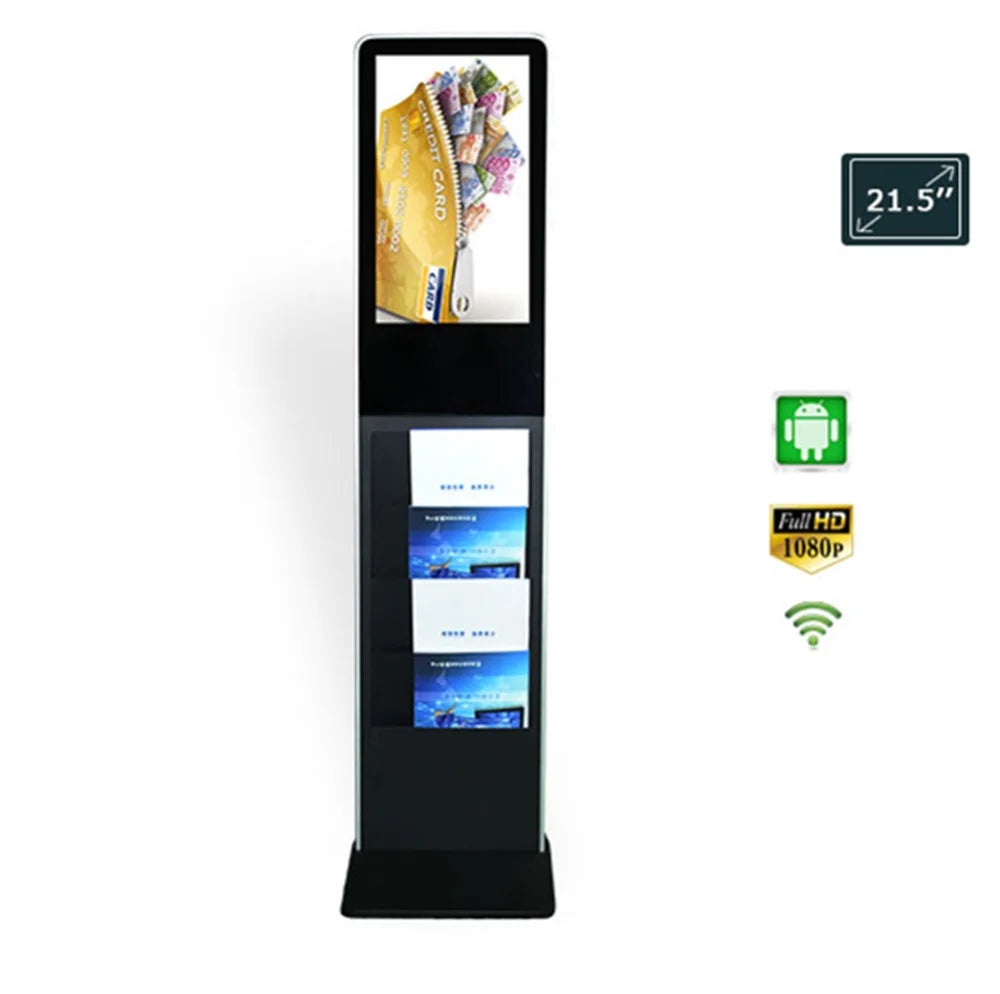 Digital Signage Tower with Brochure Holder — Enclosure & product views reference 4