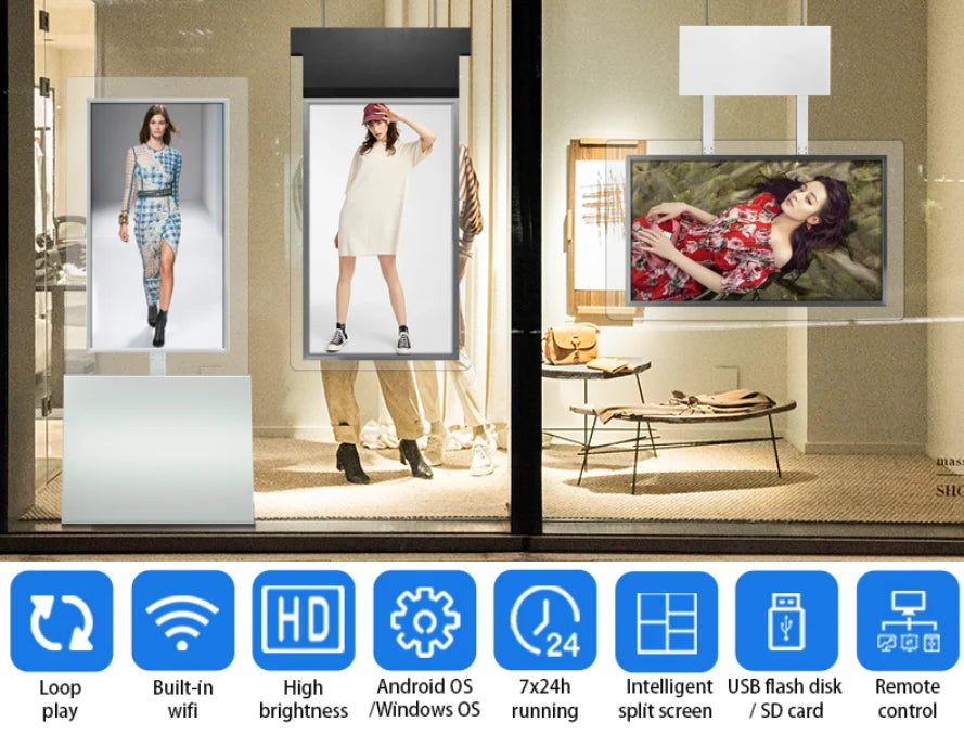 Double-Sided Digital Signage with Wedge Base — Design & functions reference 5