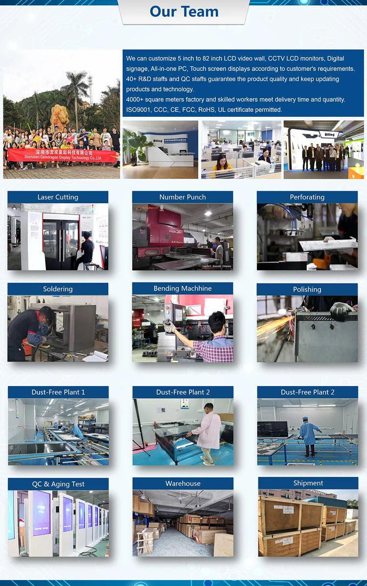 Battery-Powered Slanted-Screen Digital Signage Cart — Company & manufacturing materials reference 1