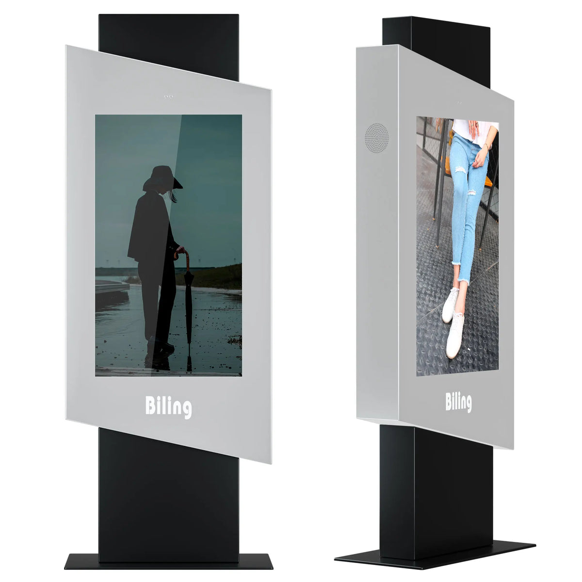 Hooded Pedestal Outdoor Digital Signage Kiosk — Enclosure & product views reference 5