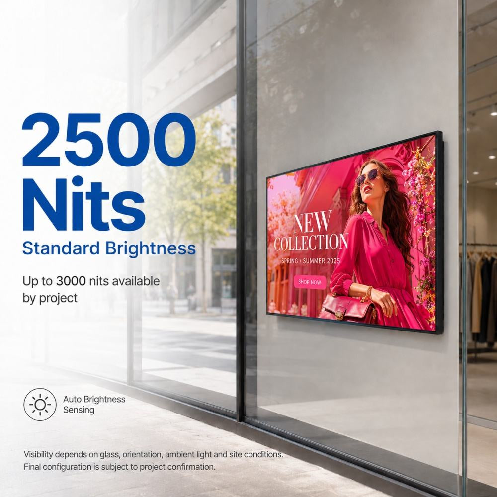 Gemdragon 32-86Inch High Brightness LCD Digital Window Display for Retail Storefront Signage