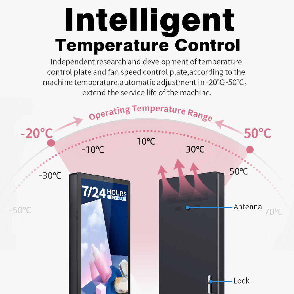 Gemdragon slim cabinet-style outdoor digital signage totem — supplier product view 4