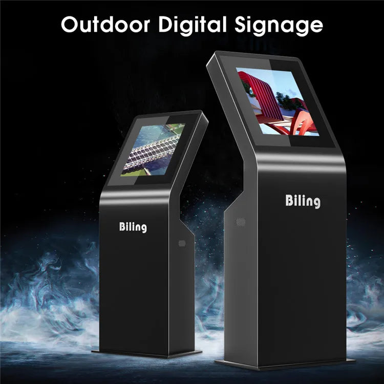 Slanted-Top Newspaper-Style Digital Signage Kiosk — Design & functions reference 4