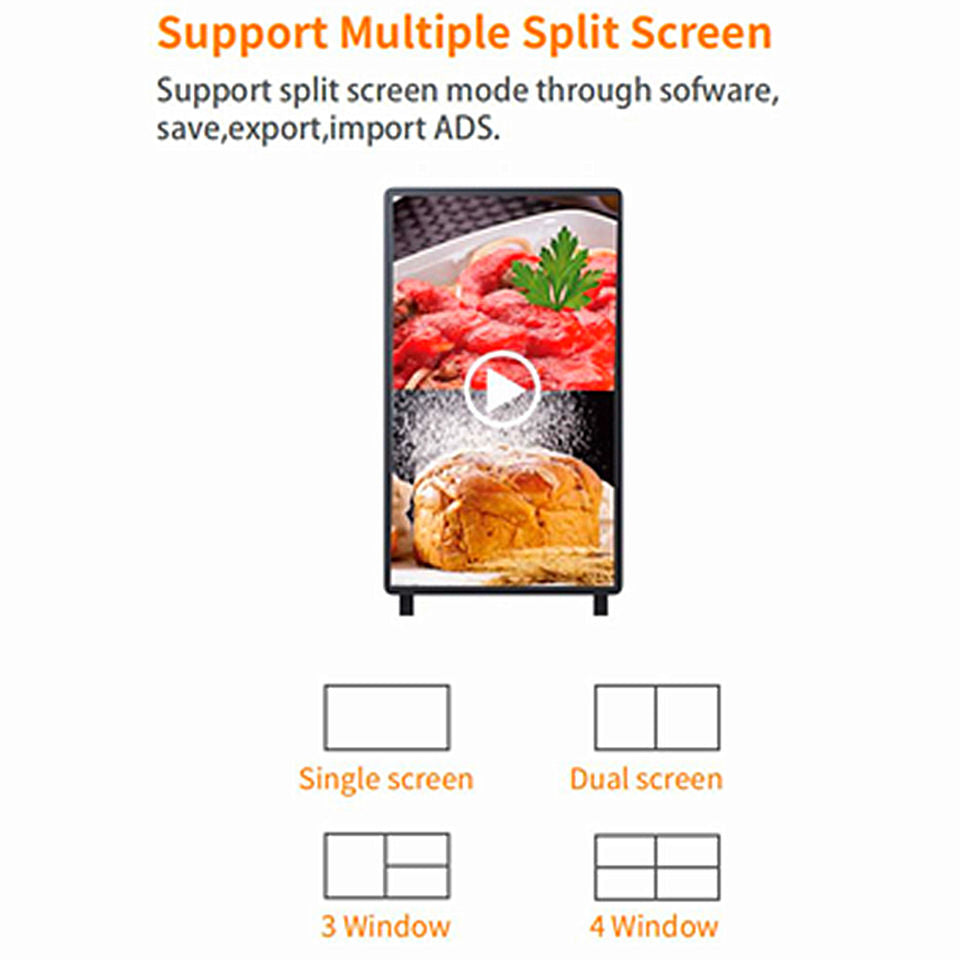 Gemdragon open-frame portrait digital signage stand — supplier product view 3