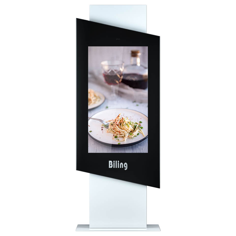 Gemdragon hooded pedestal outdoor digital signage kiosk — supplier product view 3