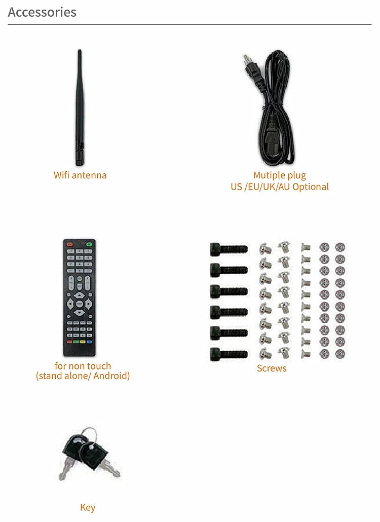 Single-Pole Ceiling-Mounted Landscape Digital Signage — Design & functions reference 10