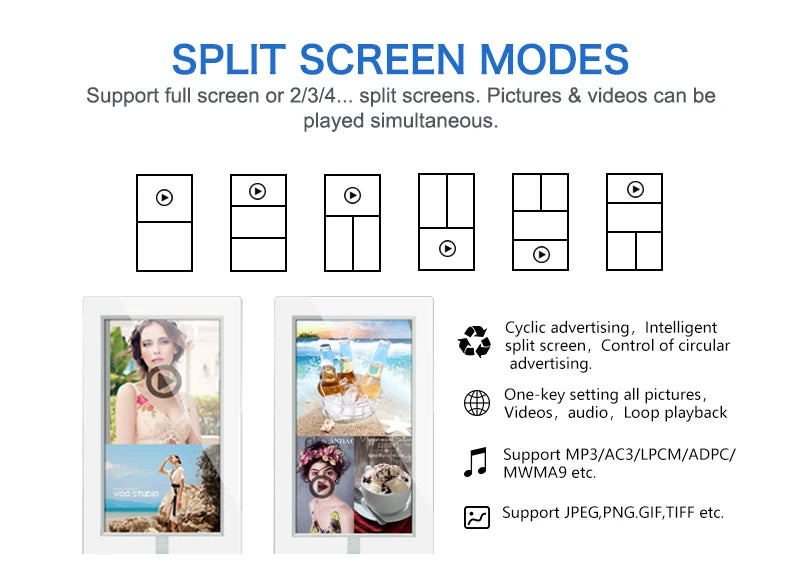 Double-Sided Digital Signage with Wedge Base — Design & functions reference 6