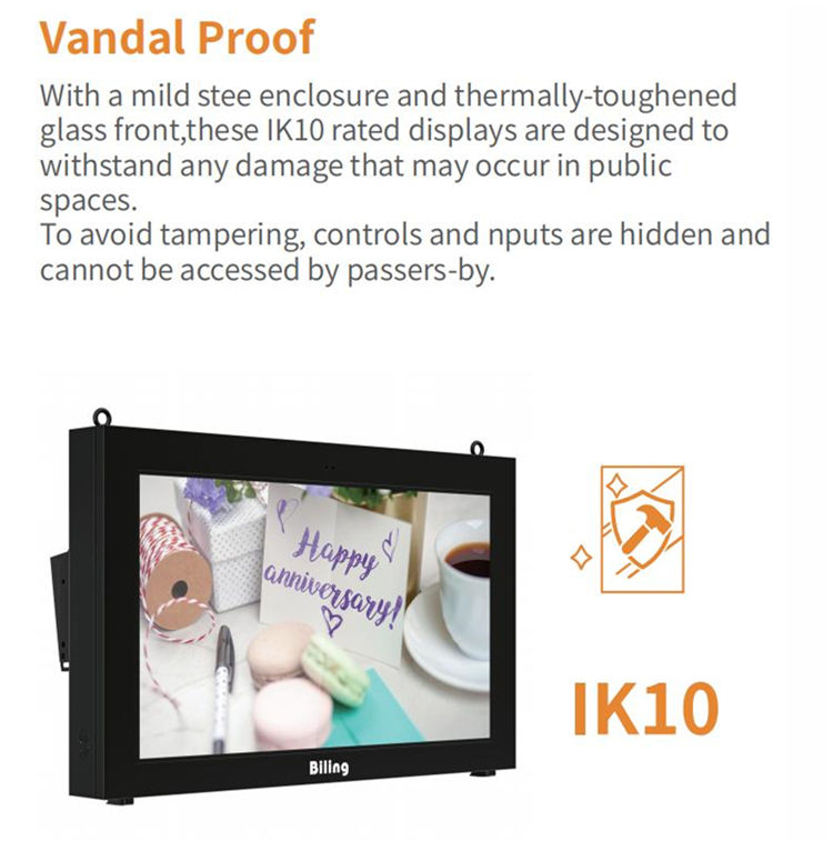 Gemdragon cabinet-style outdoor wall-mounted digital signage — supplier product view 4