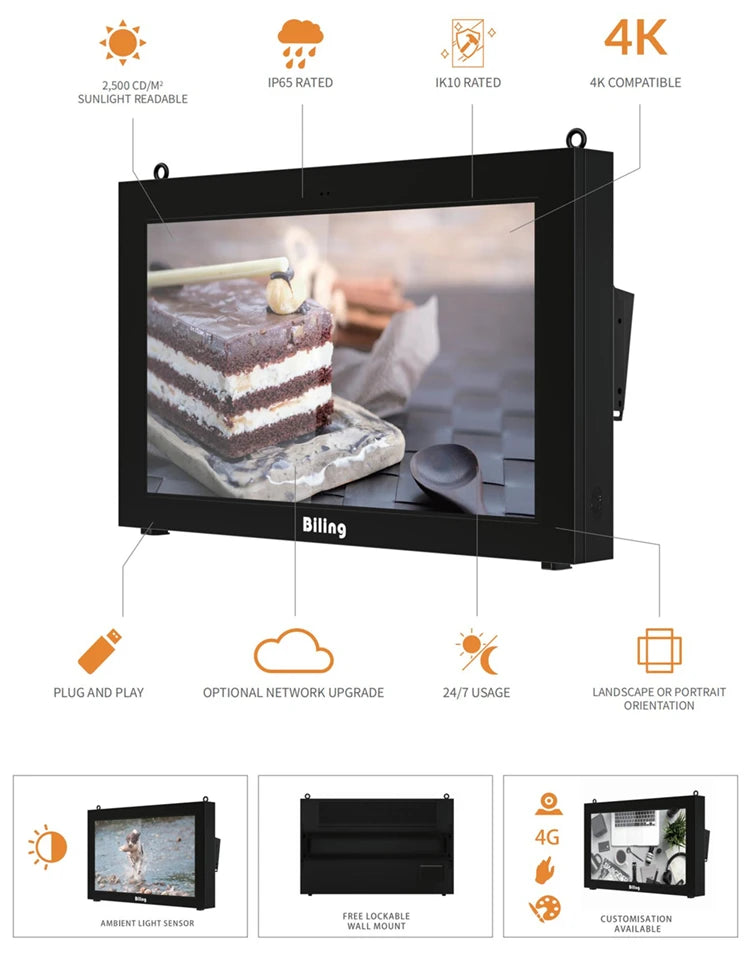 Cabinet-Style Outdoor Wall-Mounted Digital Signage — Design & functions reference 7