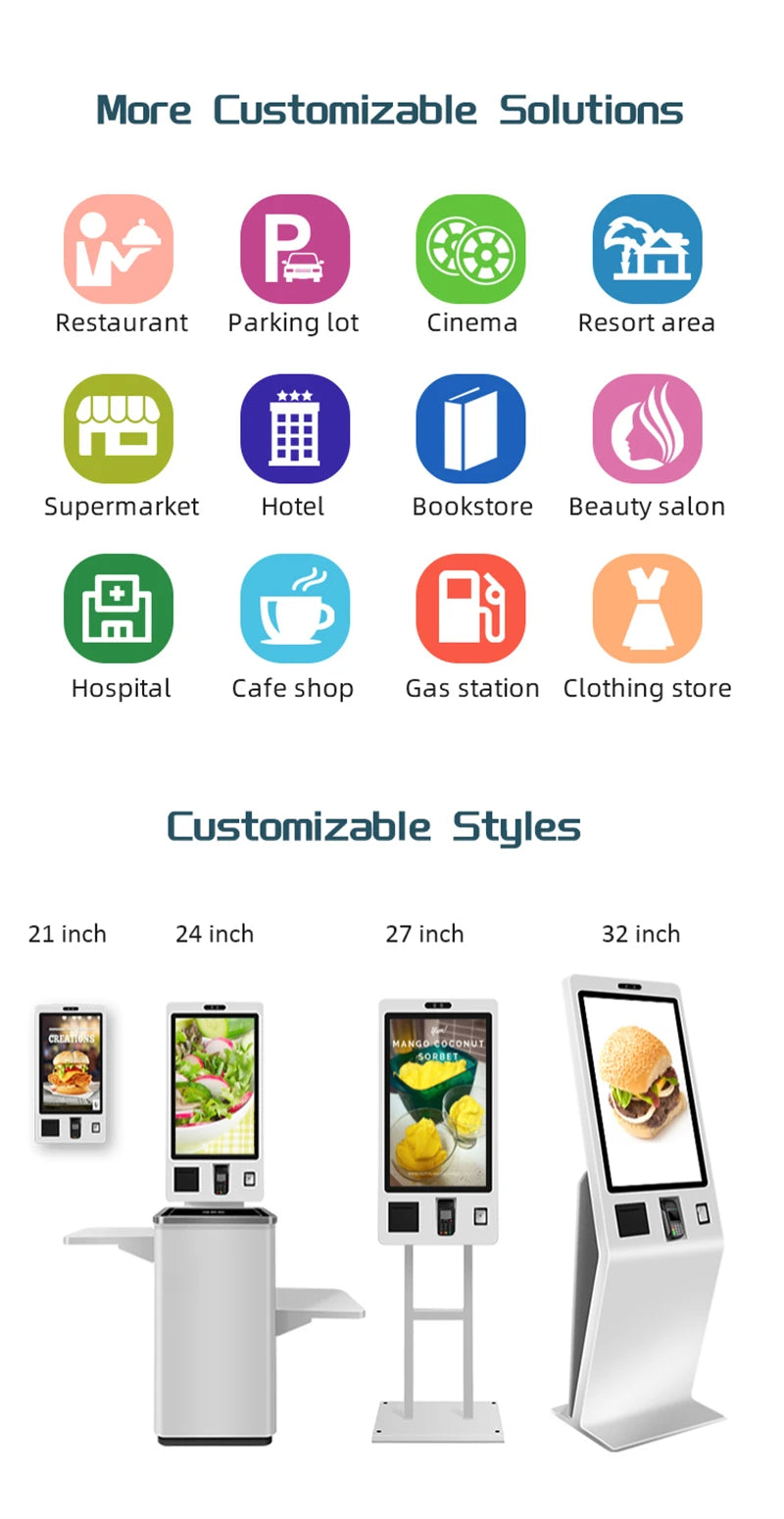 Wall-Mounted Self-Service Ordering Kiosk — Application & installation references reference 6