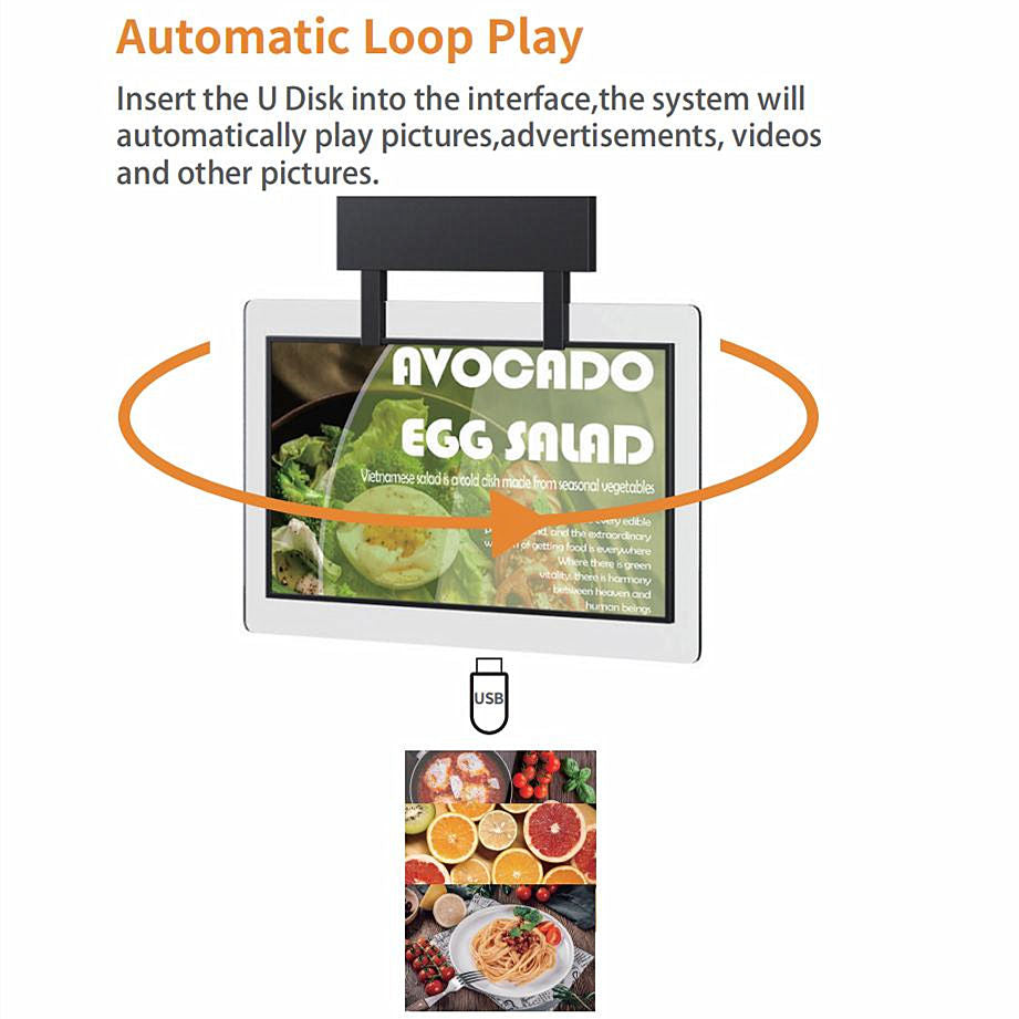 Gemdragon double-sided frame-hung landscape digital signage — supplier product view 5