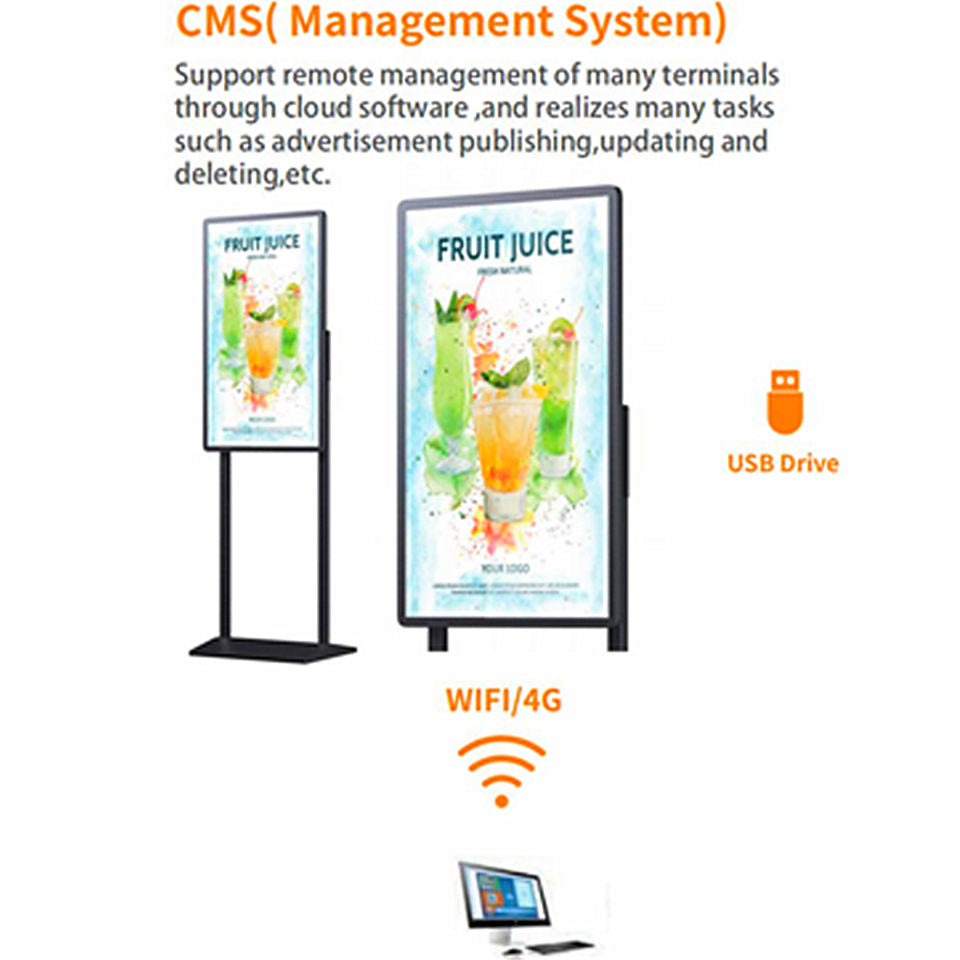 Gemdragon open-frame portrait digital signage stand — supplier product view 6