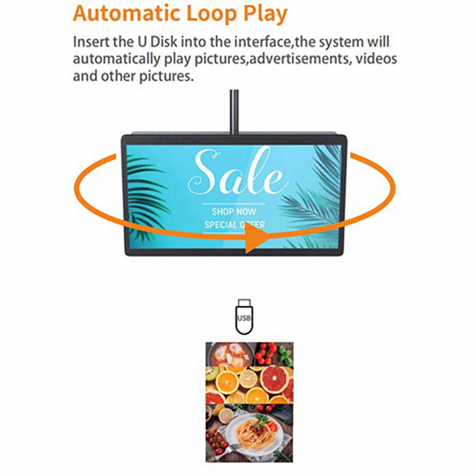 Gemdragon single-pole suspended landscape digital signage — supplier product view 5