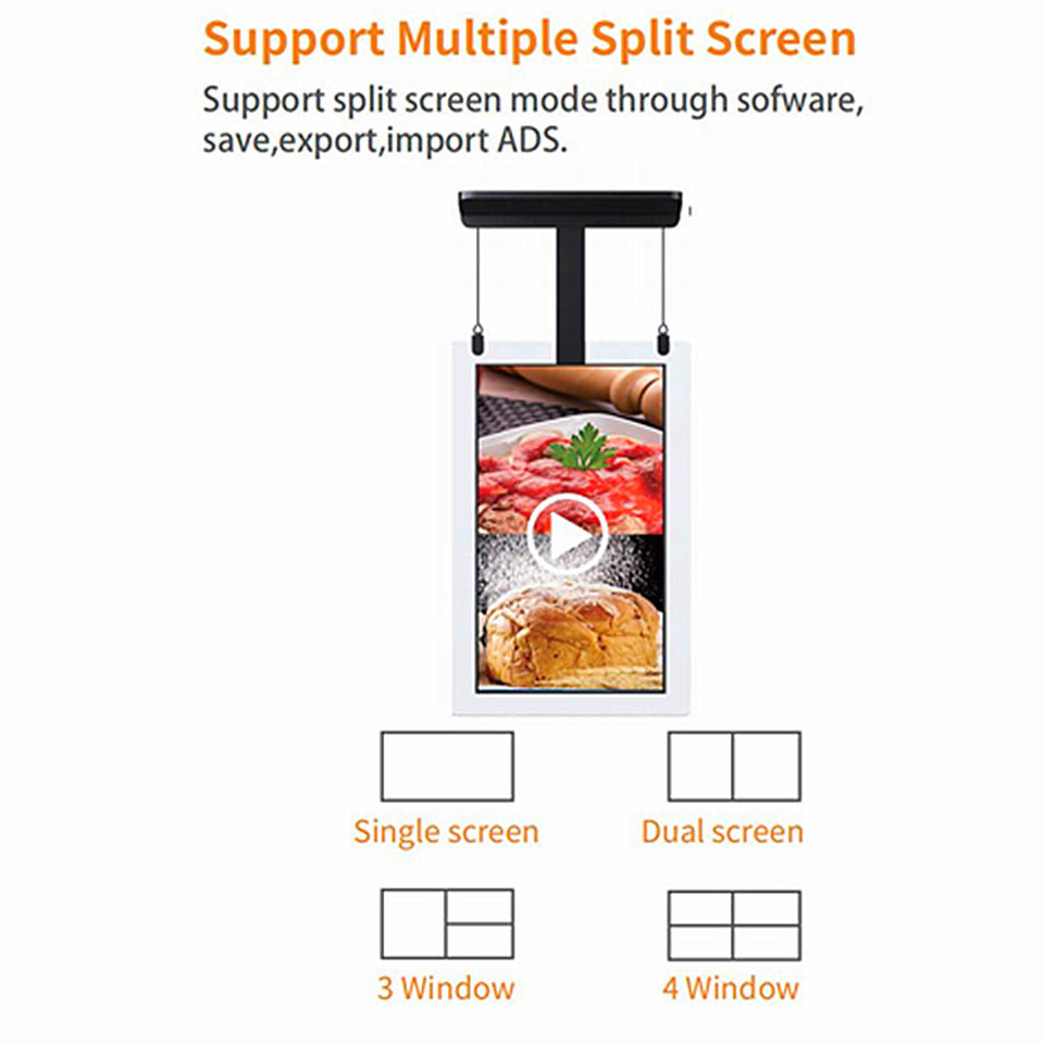 Gemdragon double-sided cable-hung portrait digital signage — supplier product view 9