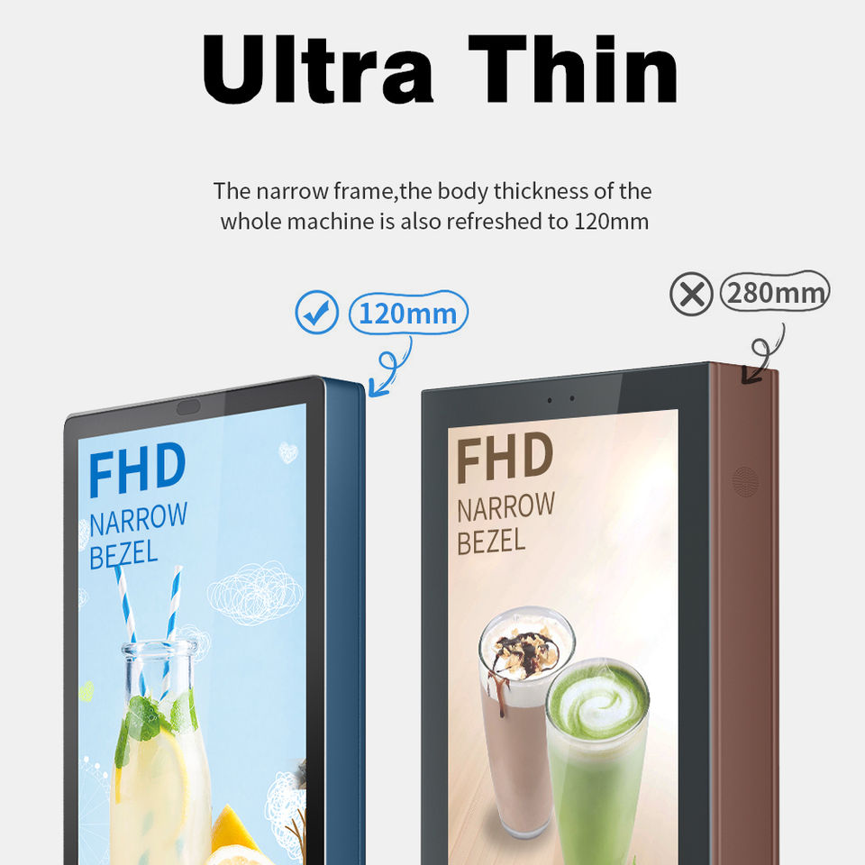 Gemdragon slim cabinet-style outdoor digital signage totem — supplier product view 3