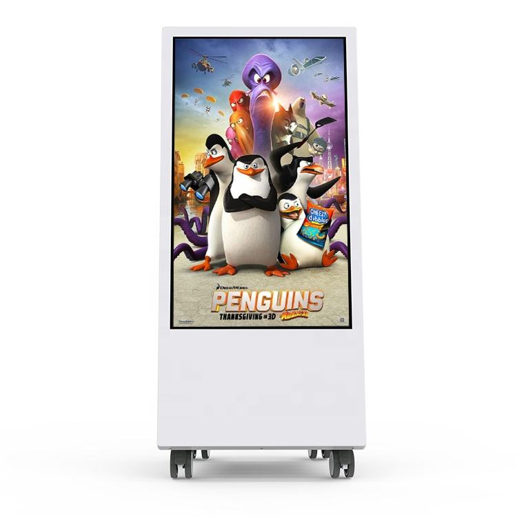 Gemdragon battery-powered slanted-screen digital signage cart — supplier product view 3