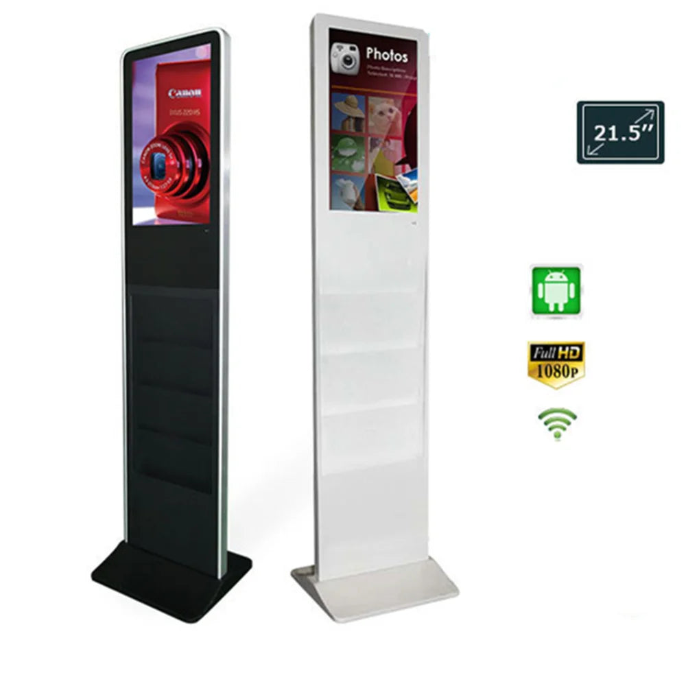 Digital Signage Tower with Brochure Holder — Enclosure & product views reference 3