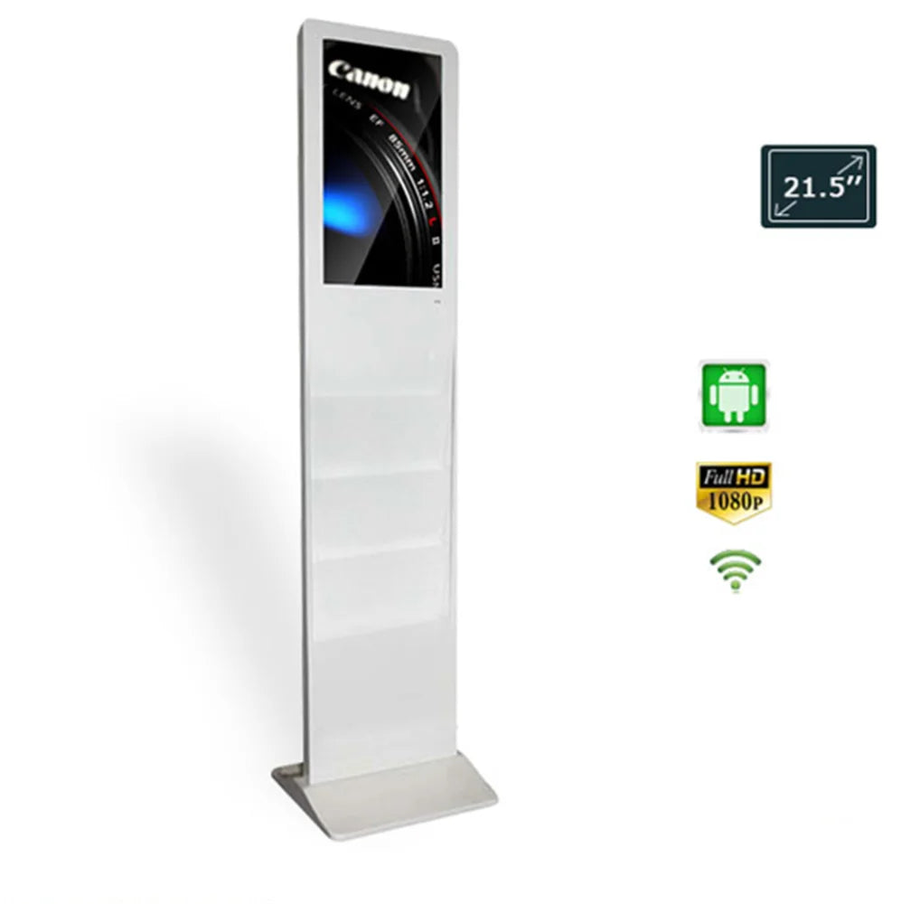 Digital Signage Tower with Brochure Holder — Enclosure & product views reference 5