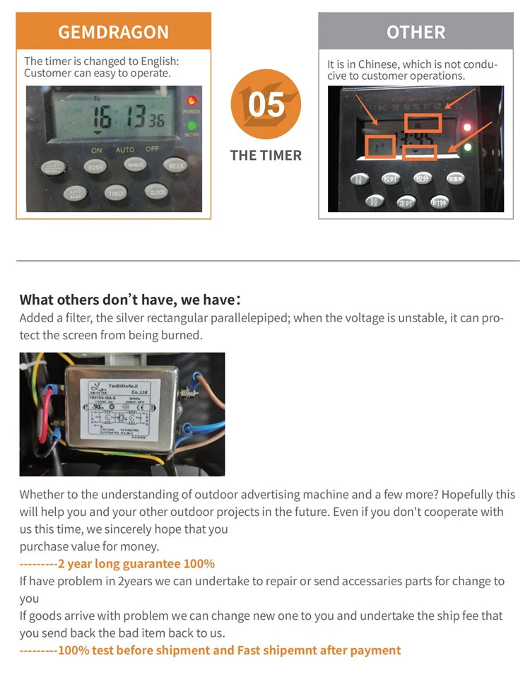 Cabinet-Style Outdoor Wall-Mounted Digital Signage — Supplier comparison materials reference 13
