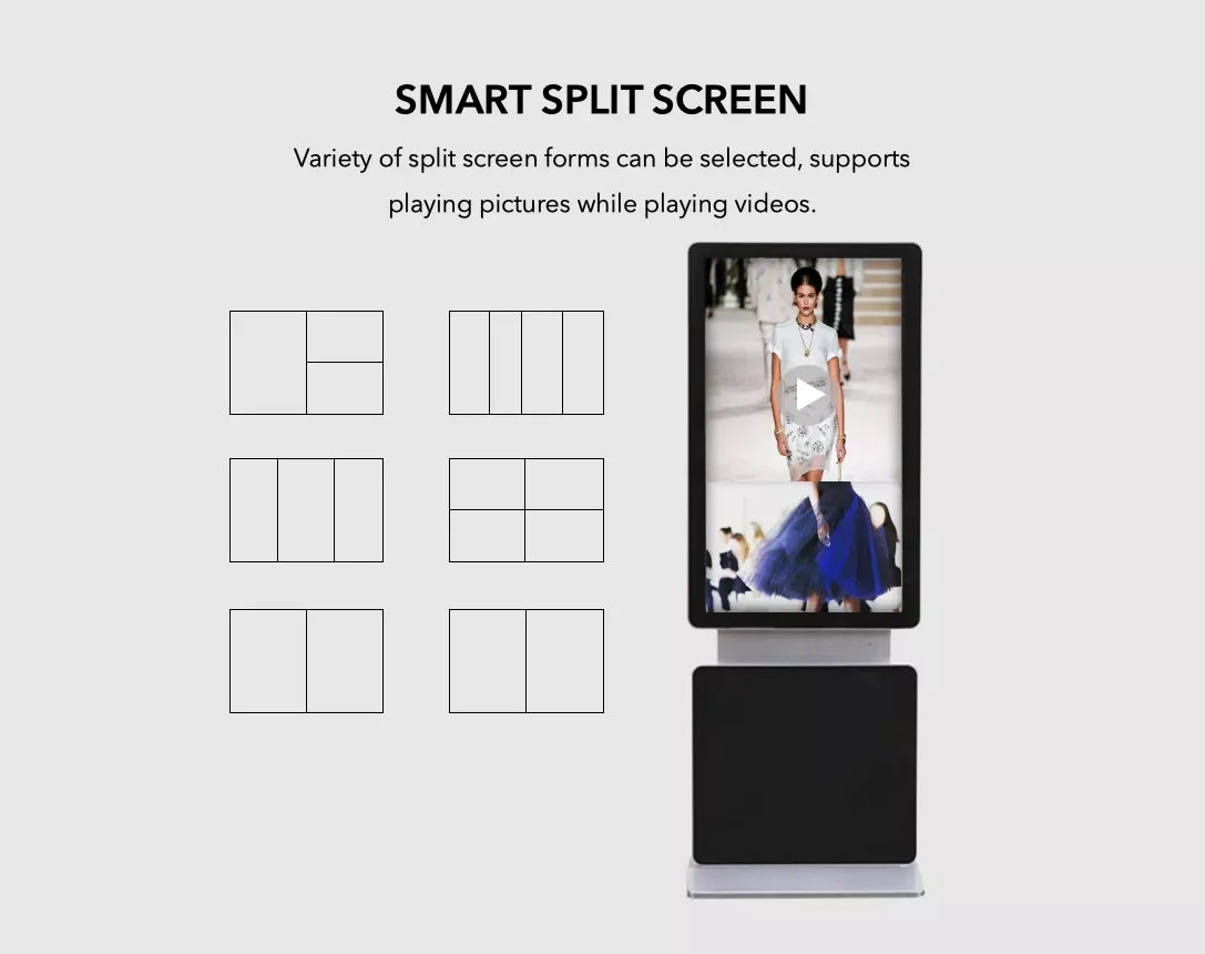 Rotating-Screen Pedestal Digital Signage — Design & functions reference 2