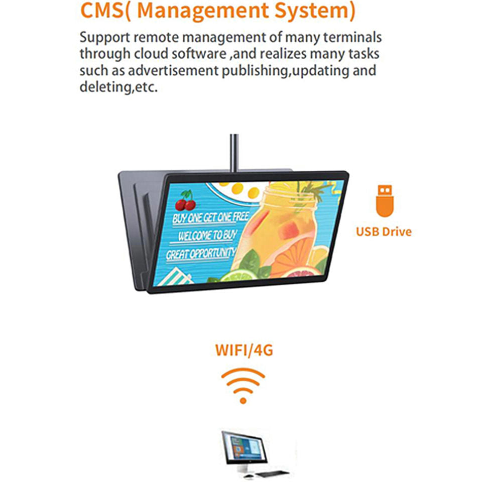 Gemdragon single-pole suspended landscape digital signage — supplier product view 4
