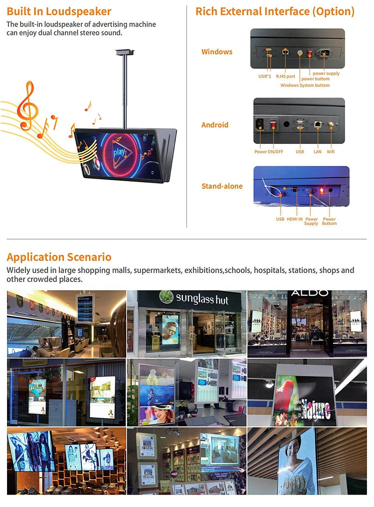 Single-Pole Suspended Landscape Digital Signage — Application & installation references reference 5