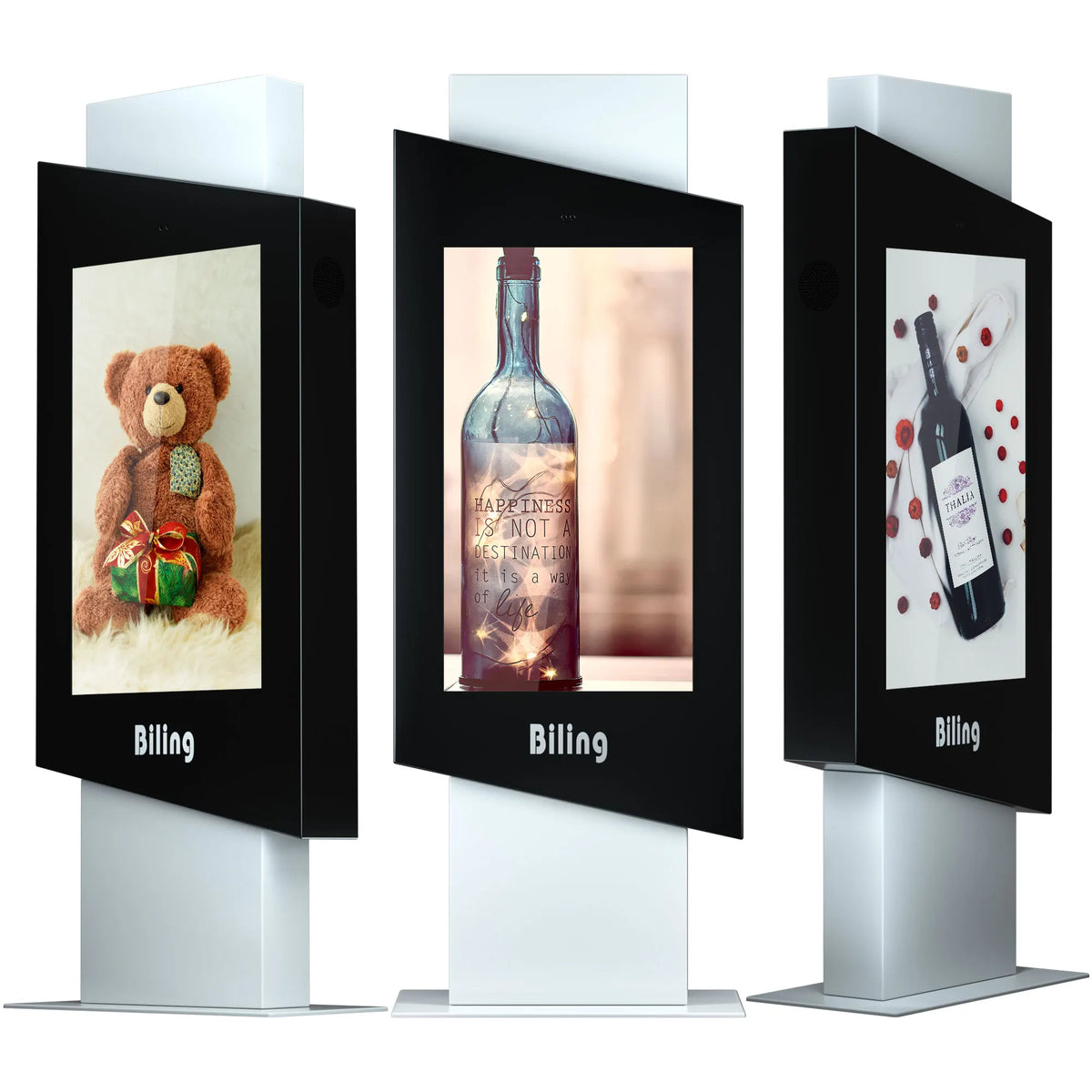 Hooded Pedestal Outdoor Digital Signage Kiosk — Enclosure & product views reference 11