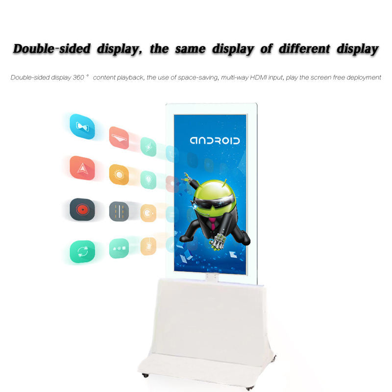 Gemdragon double-sided digital signage with wedge base — supplier product view 5