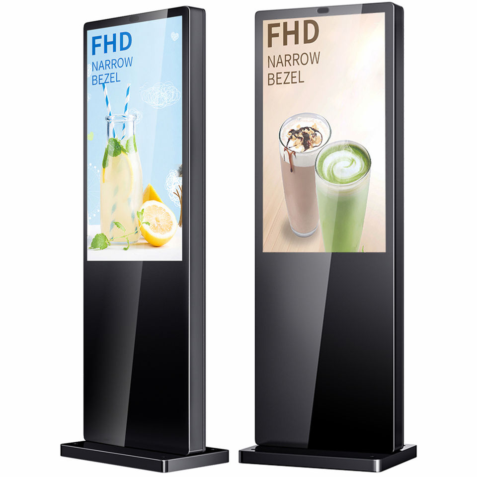 Gemdragon slim cabinet-style outdoor digital signage totem — supplier product view 1