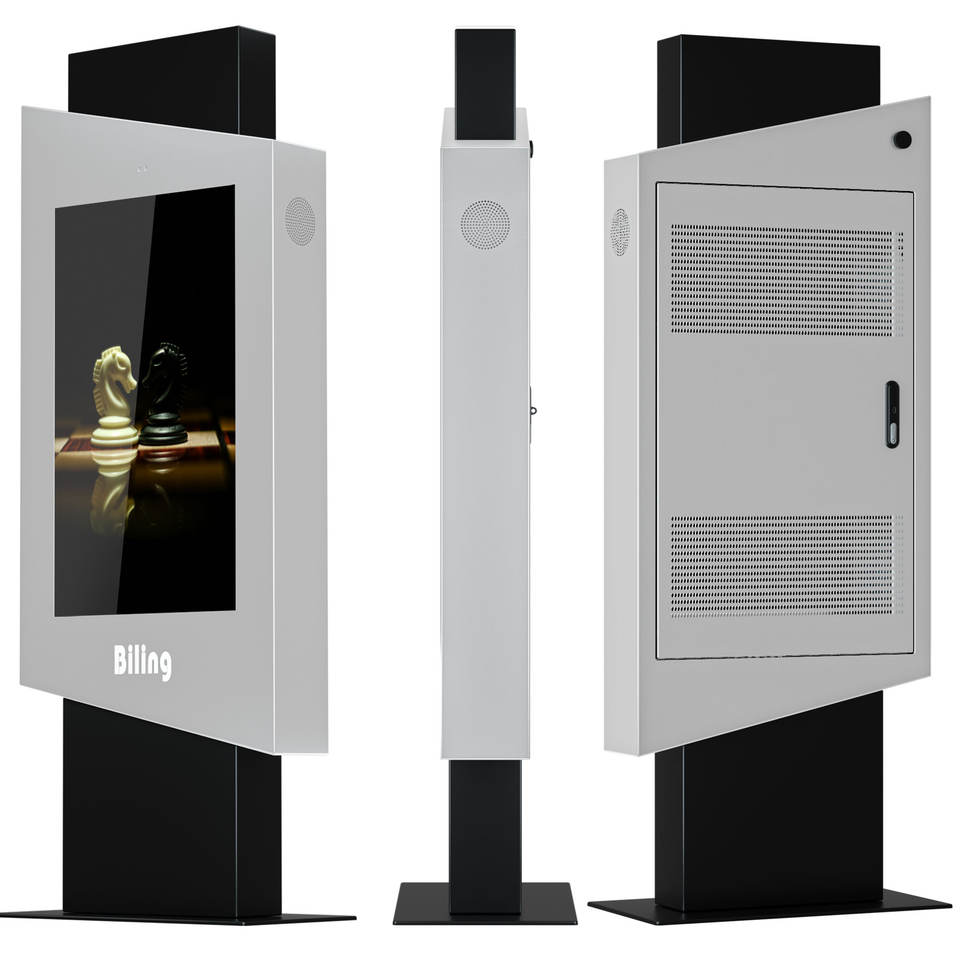 Gemdragon hooded pedestal outdoor digital signage kiosk — supplier product view 6