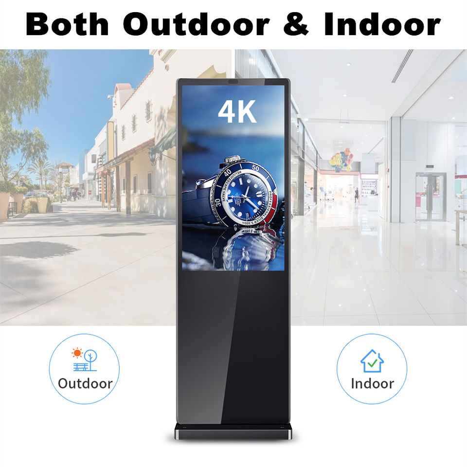 Gemdragon slim cabinet-style outdoor digital signage totem — supplier product view 5