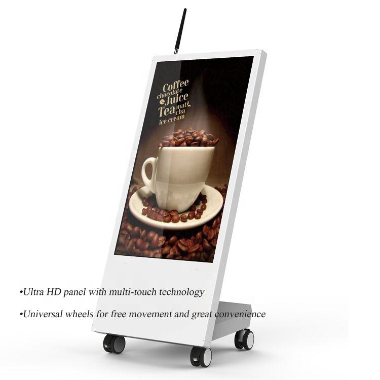 Gemdragon battery-powered slanted-screen digital signage cart — supplier product view 4