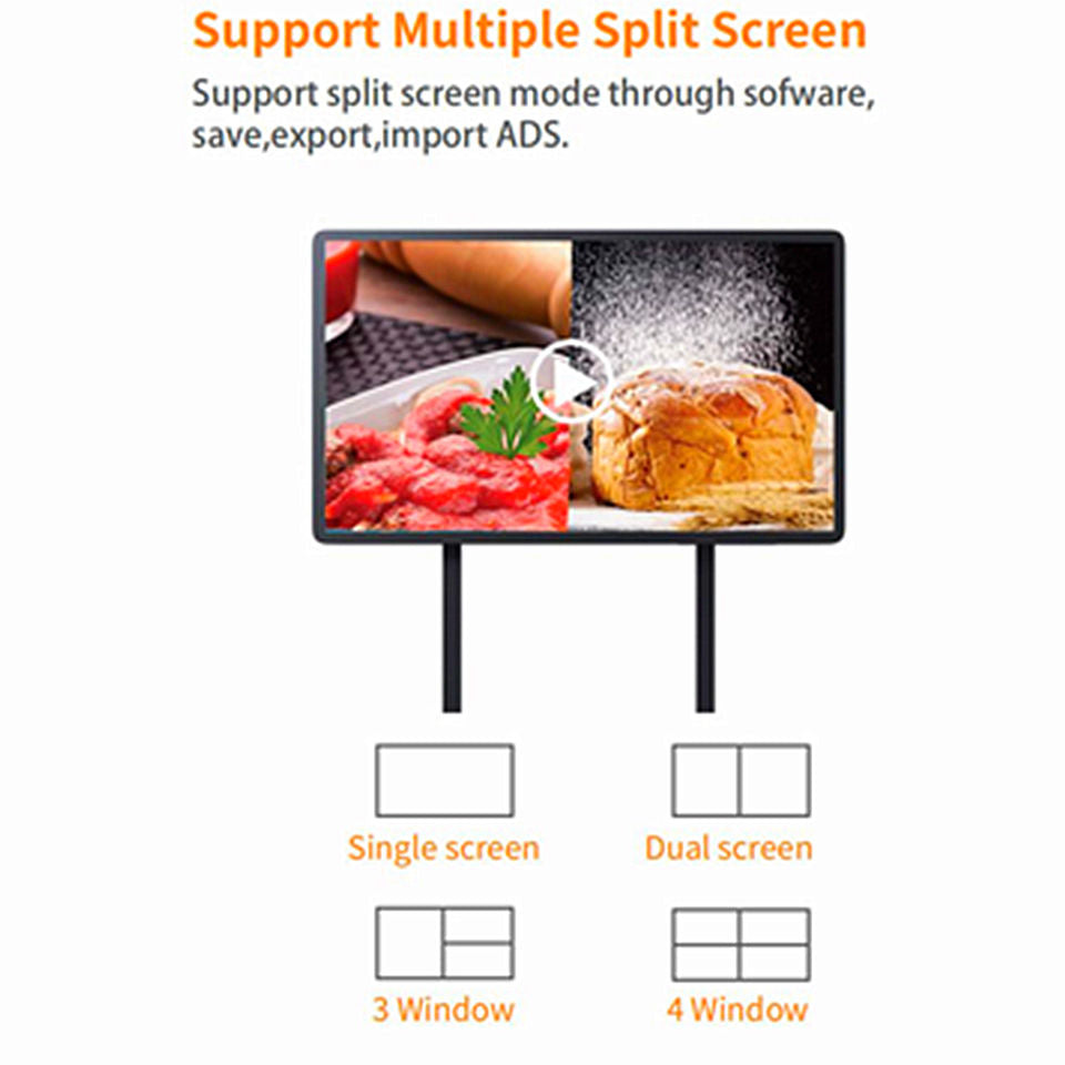 Gemdragon open-frame landscape digital signage stand — supplier product view 6